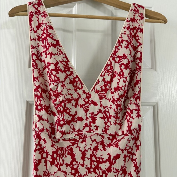 Free People Red and Cream Floral Maxi Skirt - Picture 3 of 8